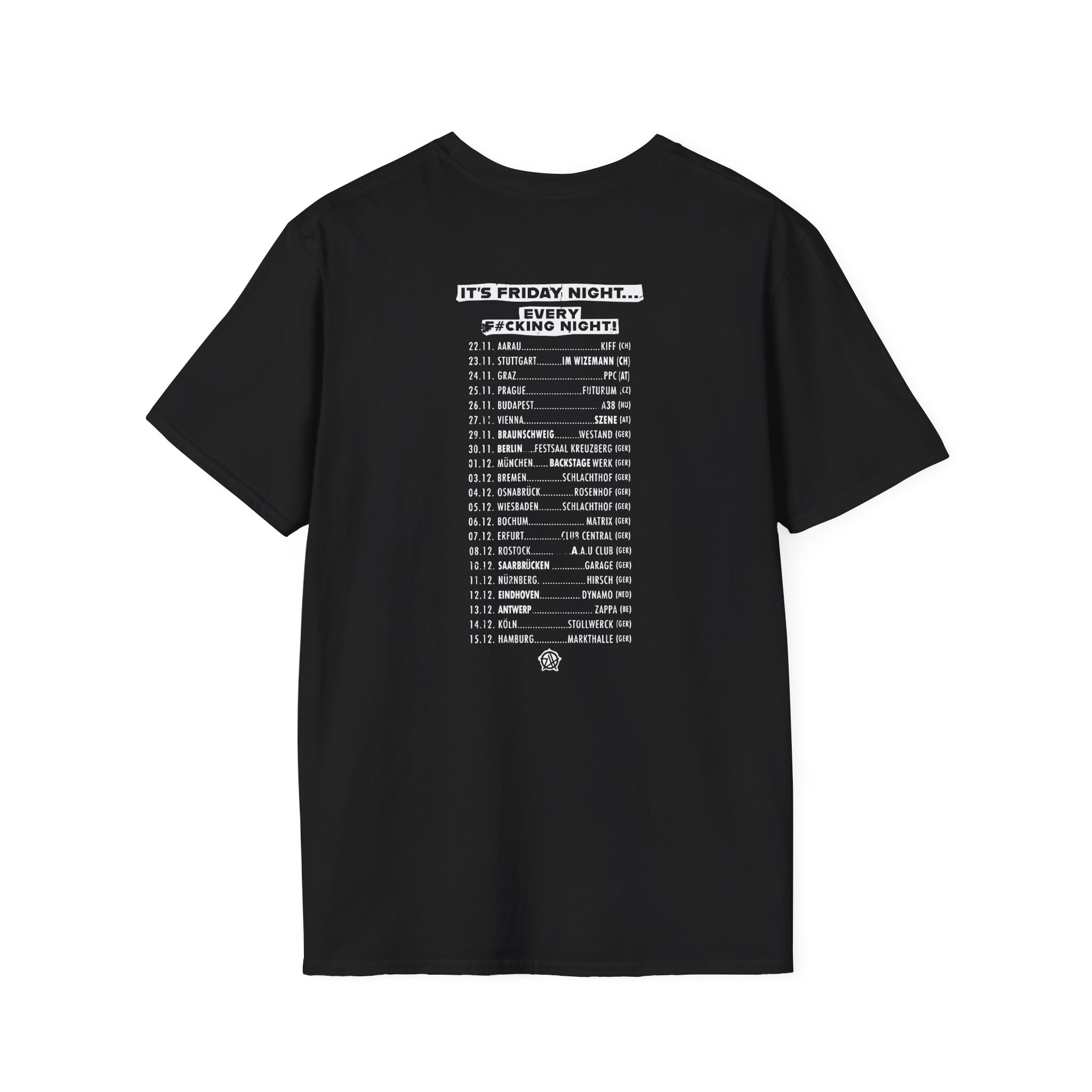 Zebrahead Lightning Skull Friday night tour Unisex Softstyle T-Shirt