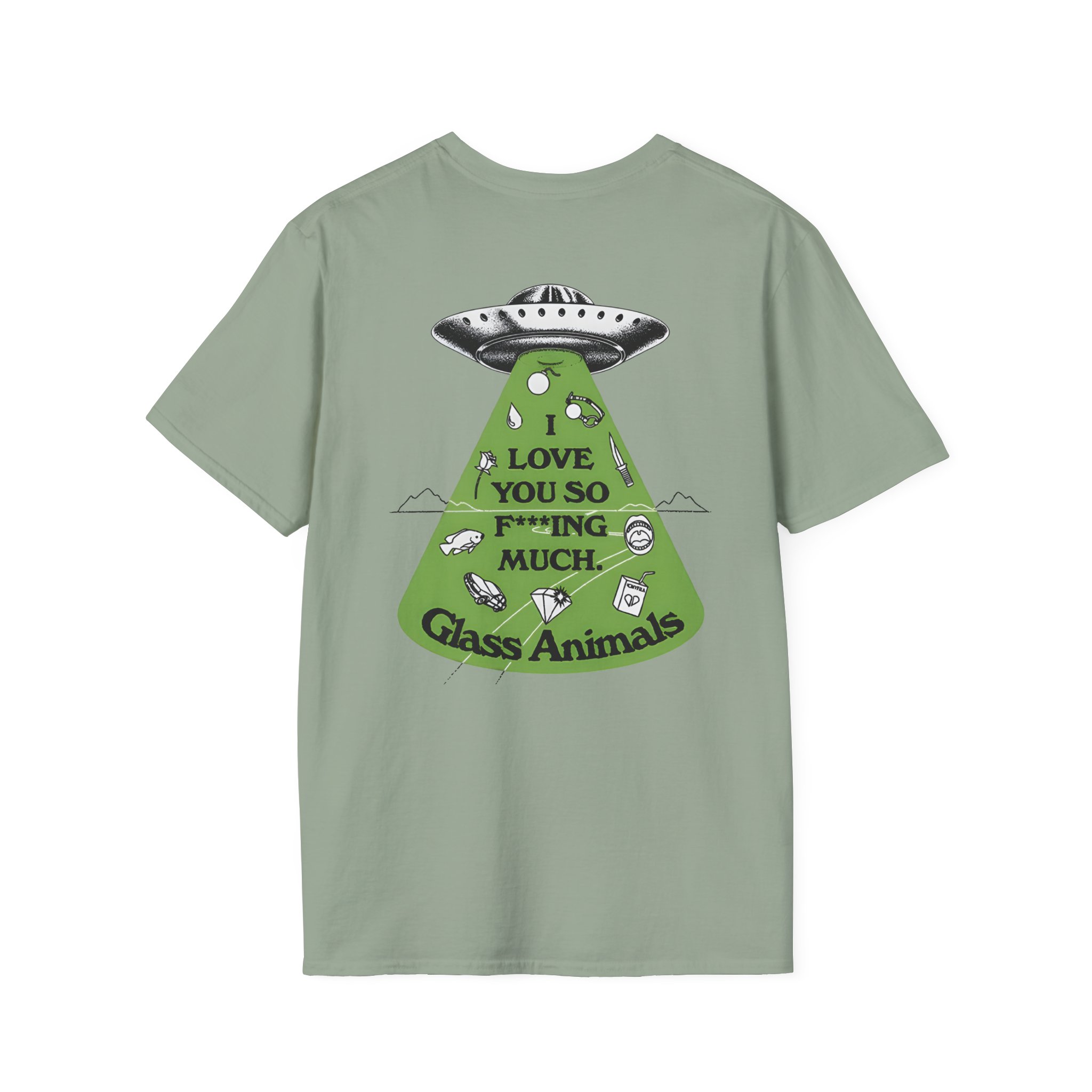 Glass Animals I Love You So F***ing Much Glow-In-The-Dark Unisex Softstyle T-Shirt