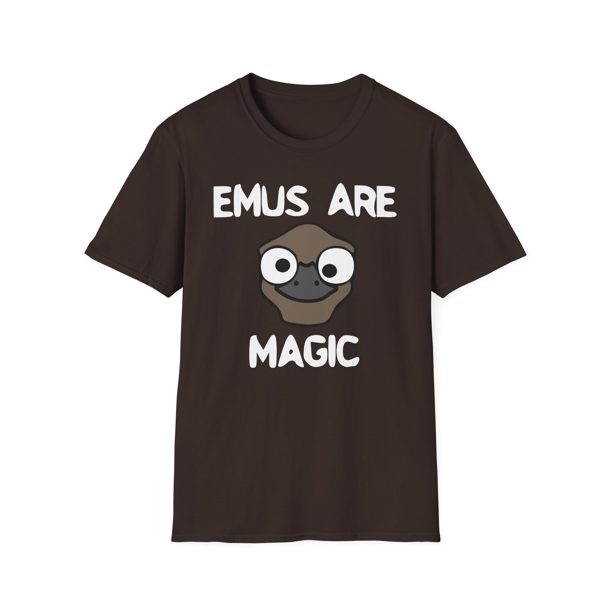 Oversimplified Emus Are Magic Unisex Softstyle T-Shirt