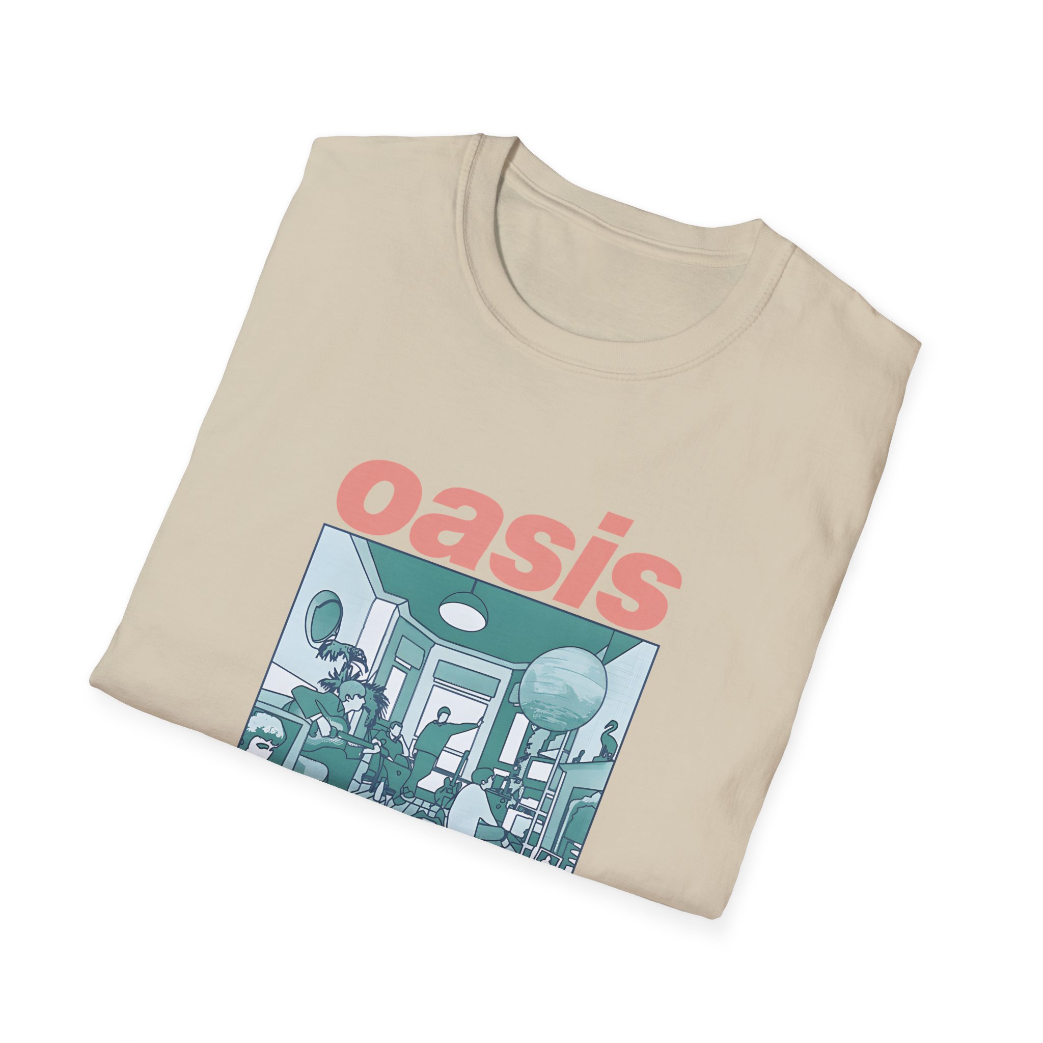 Oasis Definitely Maybe Artwork Unisex Softstyle T-Shirt