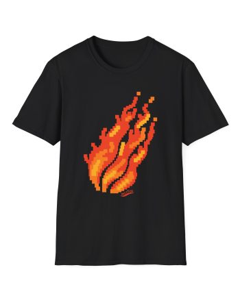 Preston Pixel Flame Unisex Softstyle T-Shirt