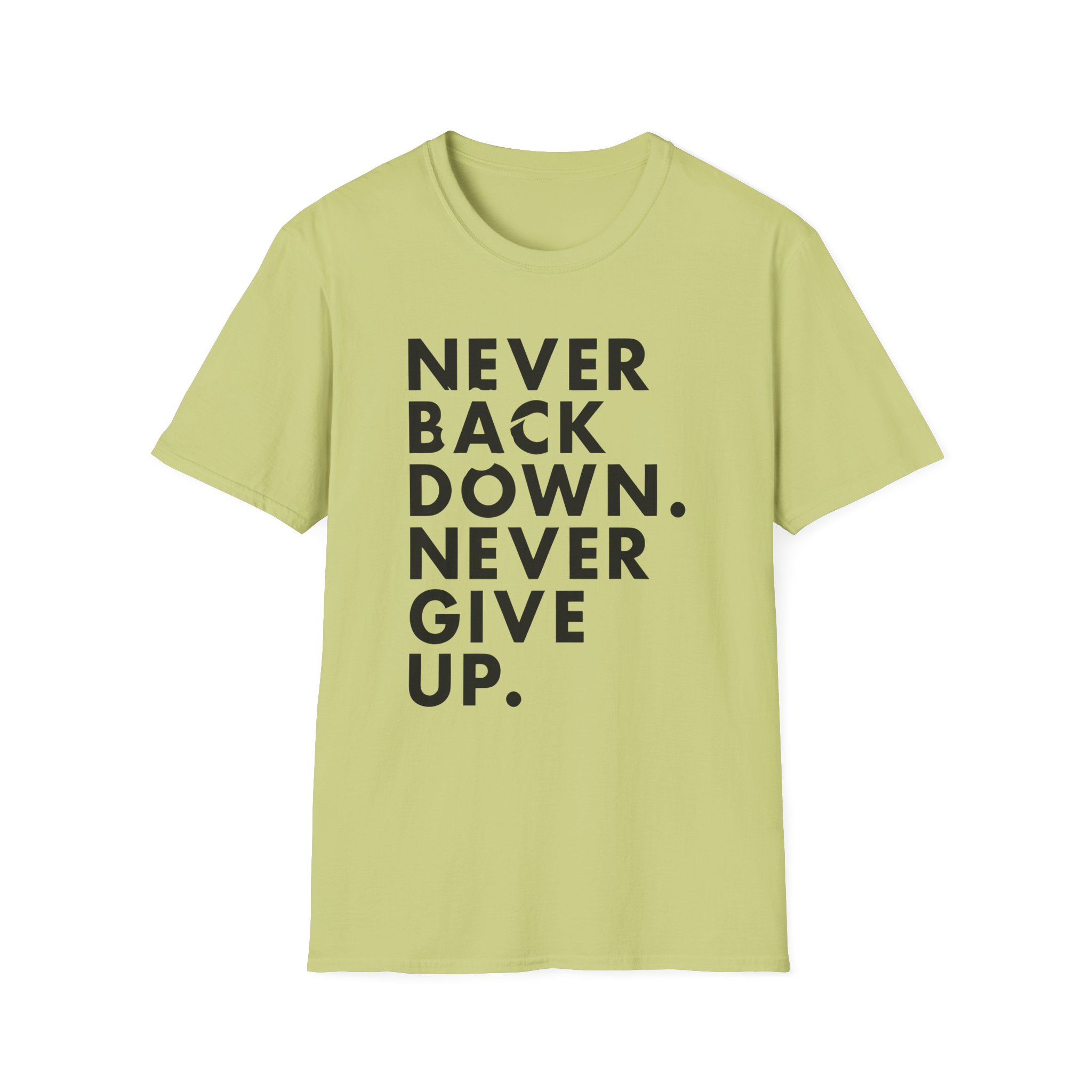Nick Eh 30 Never Back Down Never Give Up Unisex Softstyle T-Shirt