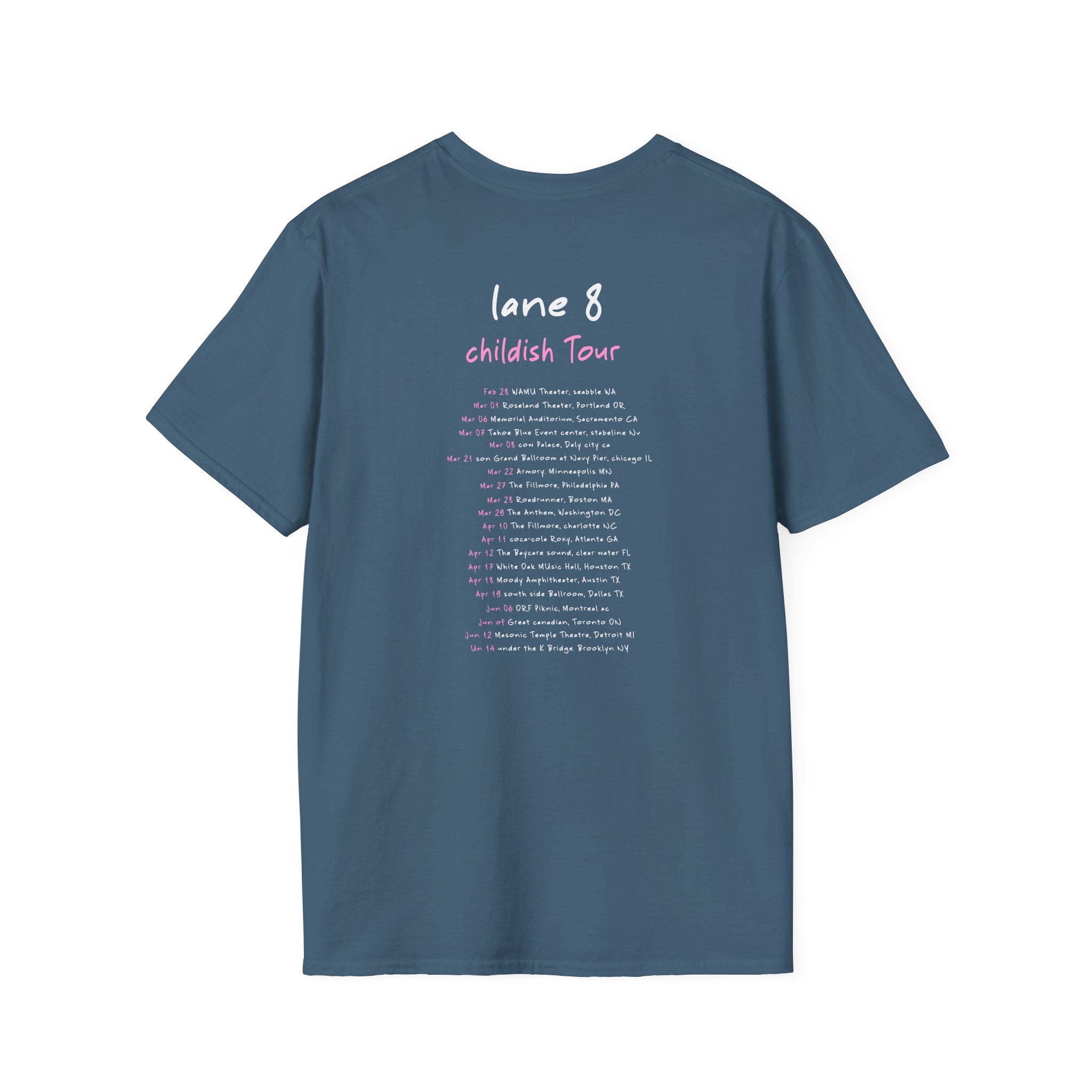 Lane 8 Childish Tour Unisex Softstyle T-Shirt