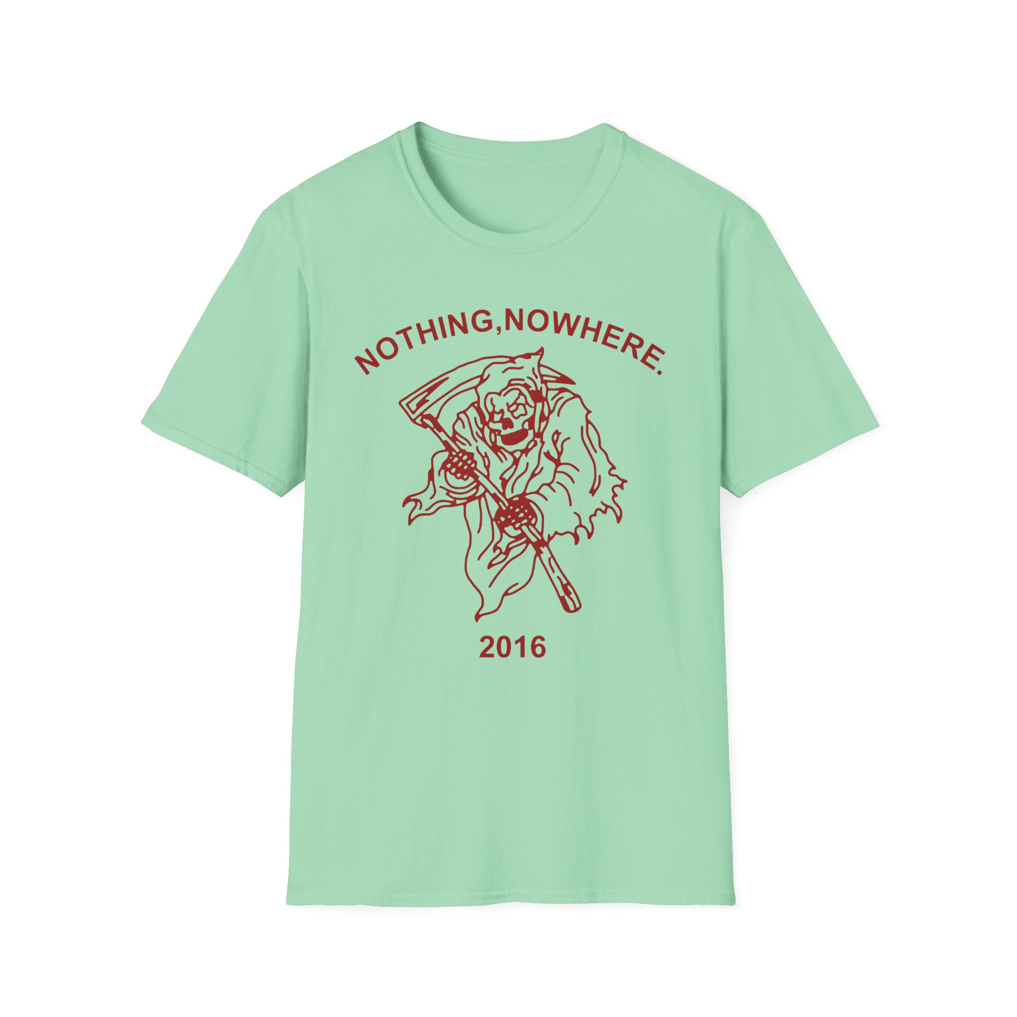 Nothing Nowhere Red Reaper unisex softstyle t-shirt