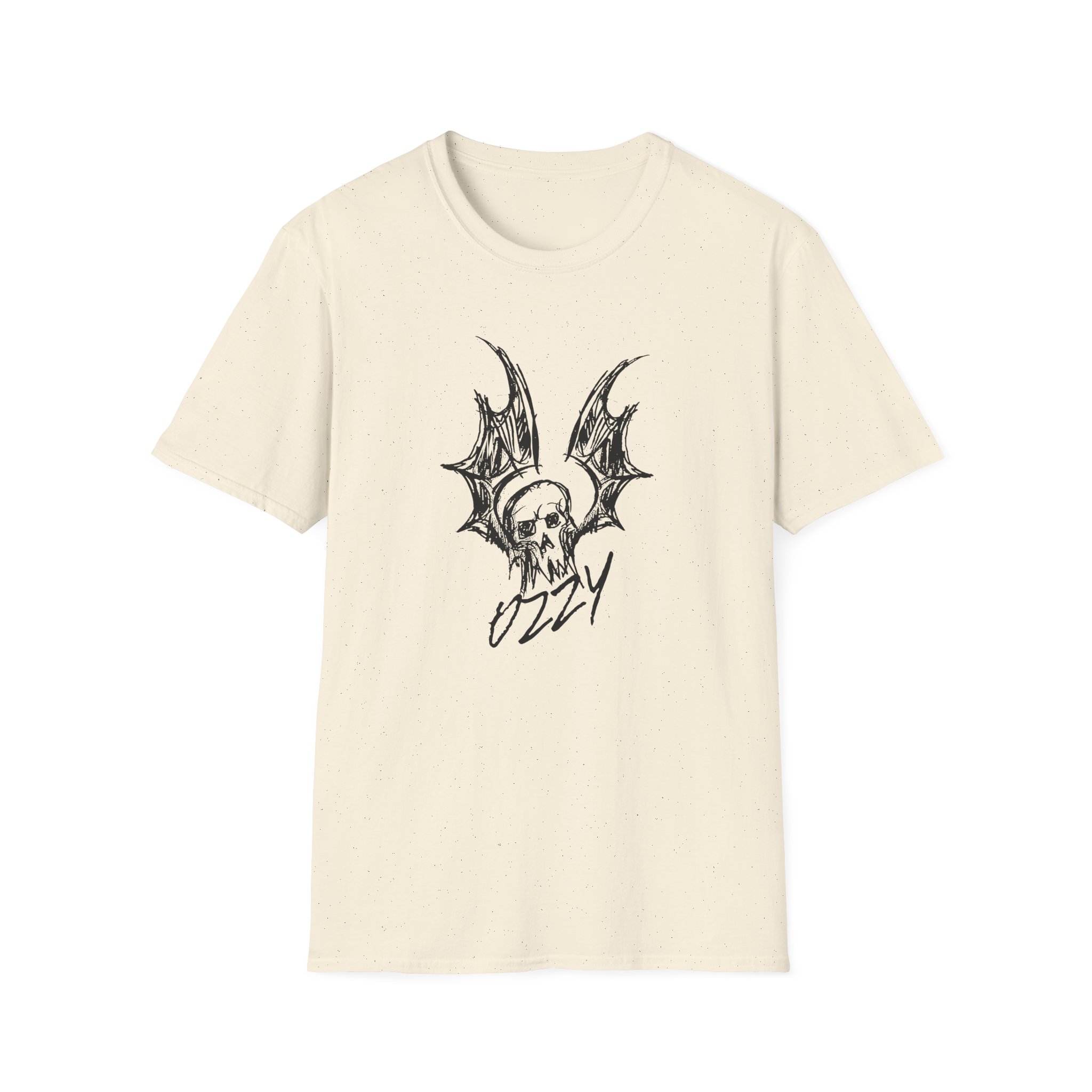 Ozzy Osbourne Bat Sketch Unisex Softstyle T-Shirt