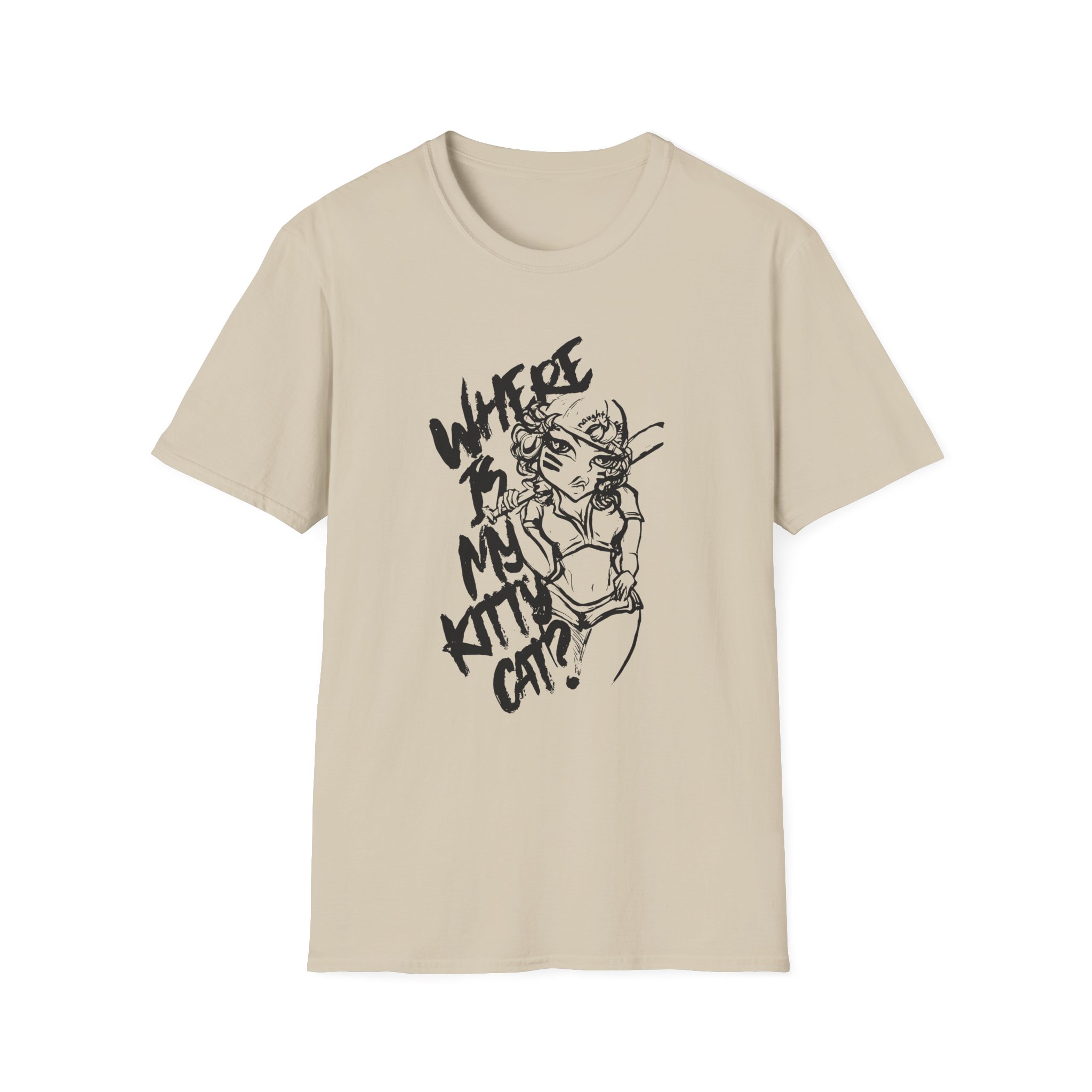 Naughty by Nature Written on Ya Kitten Unisex Softstyle T-Shirt